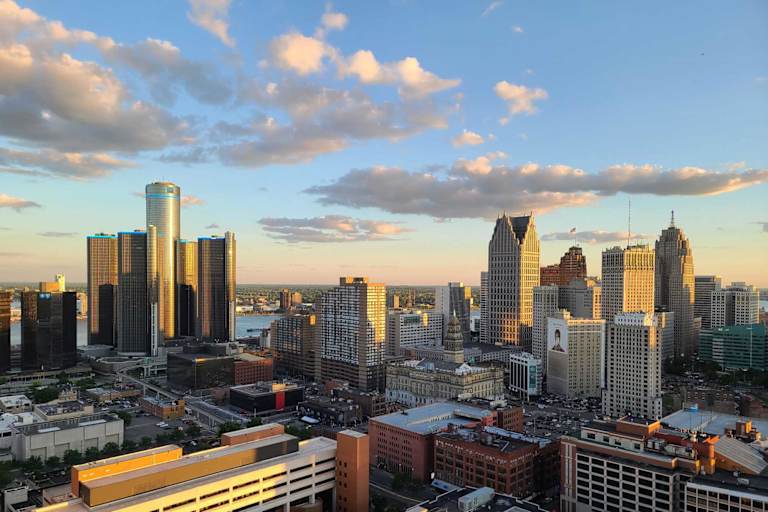 Detroit, Michigan skyline