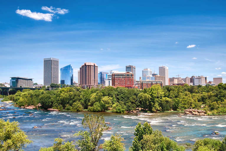Richmond, VA on the James River